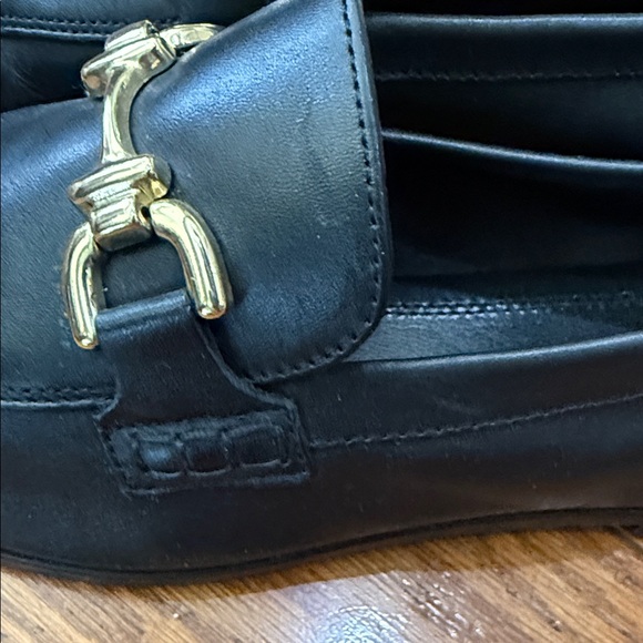 Zara Black Loafers with Gold Detailing - Picture 7 of 7